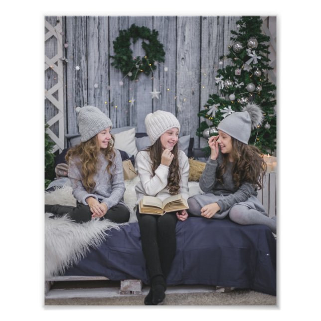 Impression Photo Souvenirs de Noël Personnaliser le Modèle 8 x 10 P (Devant)