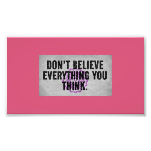 Impression Photo Soyez sceptique