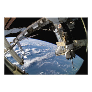 Impression Photo Space Shuttle Atlantis et un vaisseau Soyuz