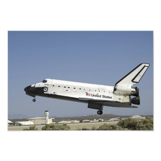Impression Photo Space Shuttle Atlantis se prépare pour l'atterriss (Devant)