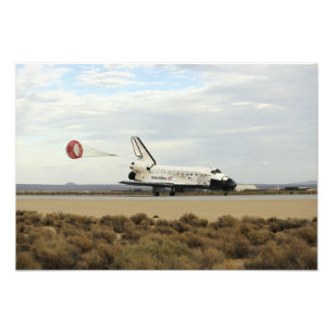 Impression Photo Space Shuttle Discovery déploie son parachute de t