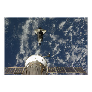 Impression Photo Space Shuttle Endeavor et un vaisseau Soyuz