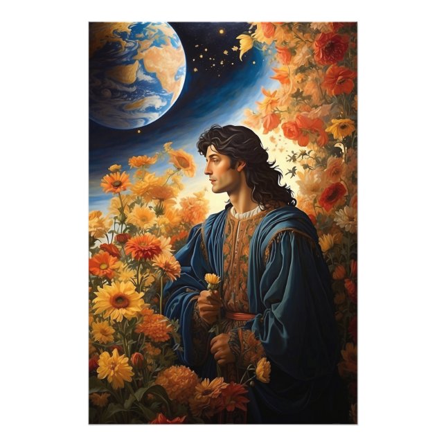 Impression Photo *~* Space Universe Heal AP50 Young Man (Devant)