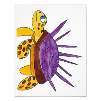Impression Photo Spikey sea turtle print