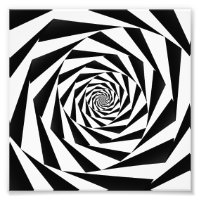 Spirale noire et blanche