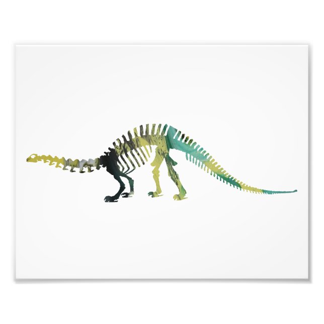 Impression Photo squelette de brontosaurus (Devant)