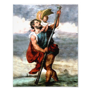 IMPRESSION PHOTO ST CHRISTOPHER, SAINT PATRON DES VOYAGEURS,