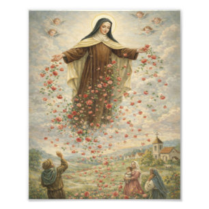 Impression Photo St. Therese Roses de la Pluie du Ciel