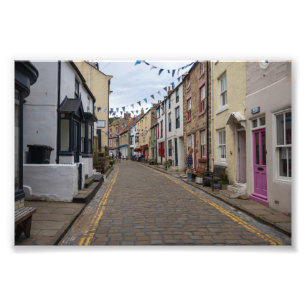 Impression Photo Staithes High Street Rue Pavée