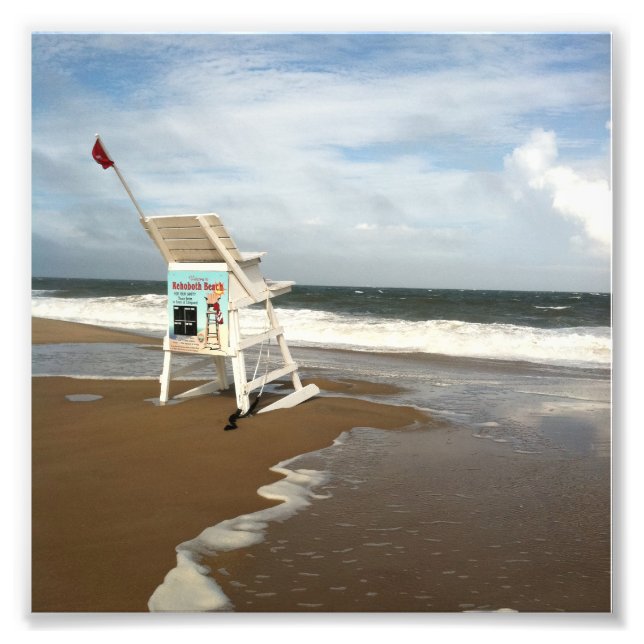 Impression Photo Stand de surveillance de plage Rehoboth (Devant)