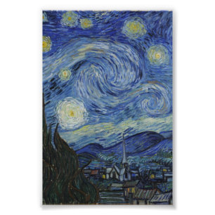 Impression Photo Starry Night Van Gogh