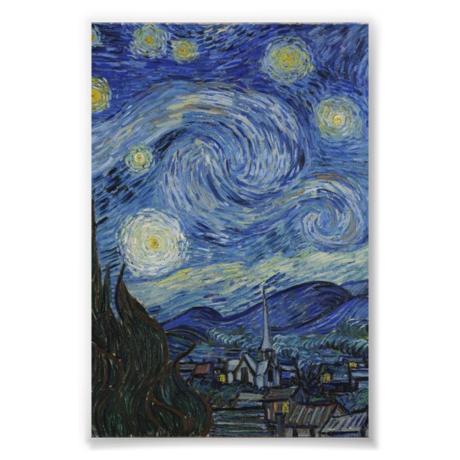 Impression Photo Starry Night Van Gogh (Devant)
