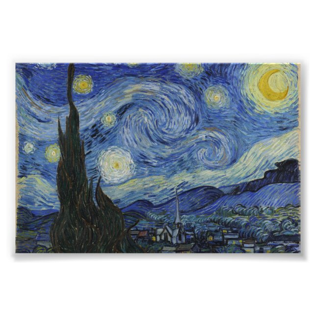 Impression Photo Starry Night Van Gogh (Devant)