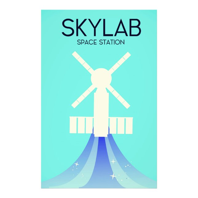 Impression Photo Station spatiale Skylab Art spatial (Devant)