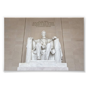 Impression Photo Statue d'Abraham Lincoln