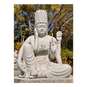 Impression Photo Statue d'Avalokiteshvara, Temple d'Ishiteji