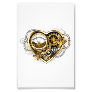 Impression Photo Steampunk Heart with a Manometer