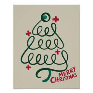 Impression Photo Stéthoscope Joyeux Noël CNA Travailleur Médical