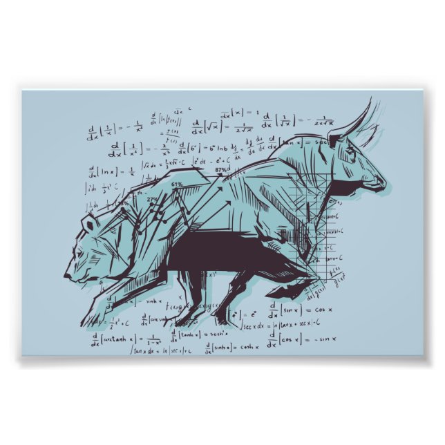 Impression Photo Stock Market Analysis Finance (Devant)