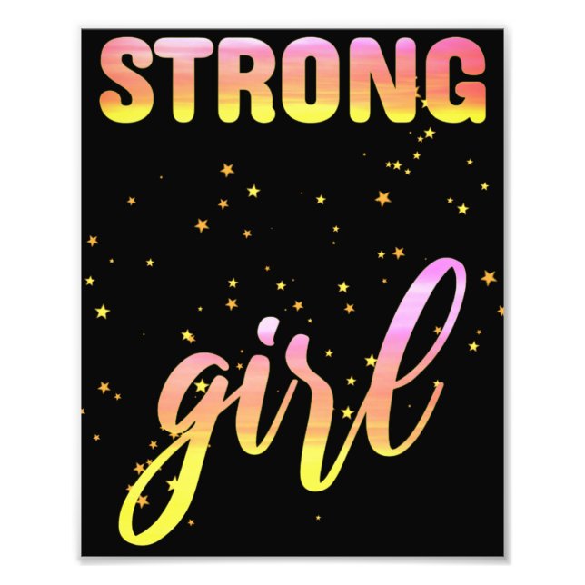 Impression Photo Strong Girl Pastel Star (Devant)