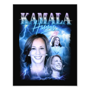 Impression Photo Style Kamala Harris Retro 90s