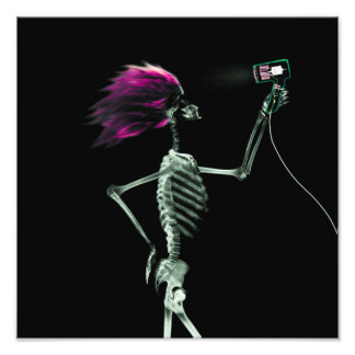 Impression Photo Styliste X-Ray Skeleton - Rose