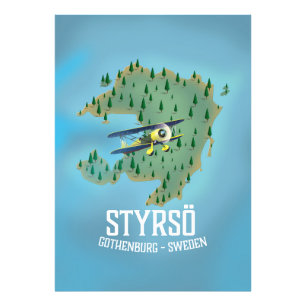 Impression Photo Styrsö, affiche de voyage en suède.