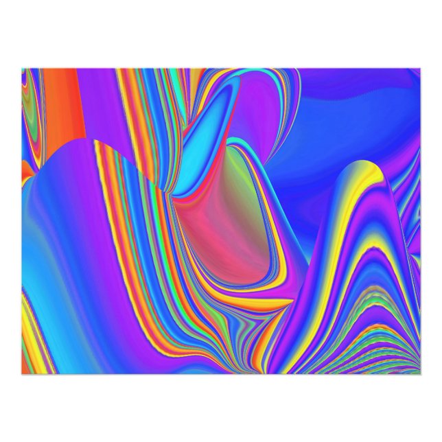 Impression Photo Summerfeel, Rainbowart 3D Abstrait (Devant)