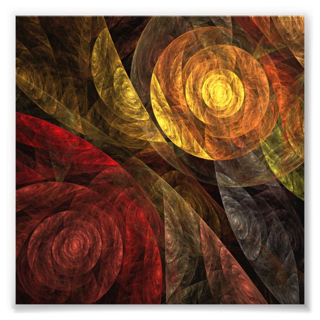 Impression Photo Sun Flower Floral Moderne Art Motif Abstrait (Devant)