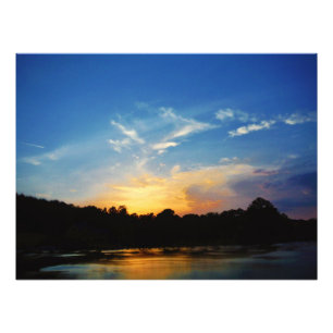 Impression Photo Sunset Mountain Lake