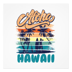 Impression Photo Surf - Aloha Hawaii