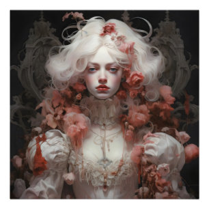 Impression Photo Surréalisme Baroque Girl