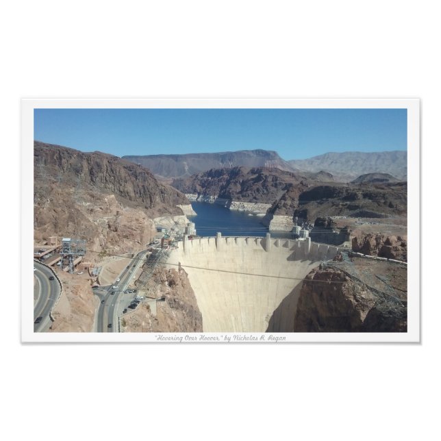 Impression Photo "Survoler Hoover", barrage Hoover (Devant)