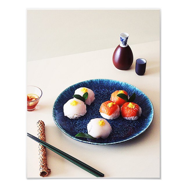 Impression Photo sushi à fleurs (Devant)