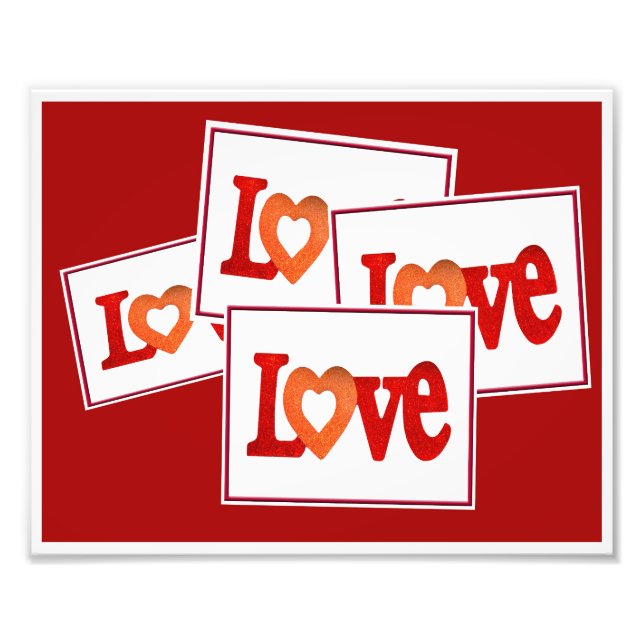 Impression Photo Symbole d'amour (Devant)