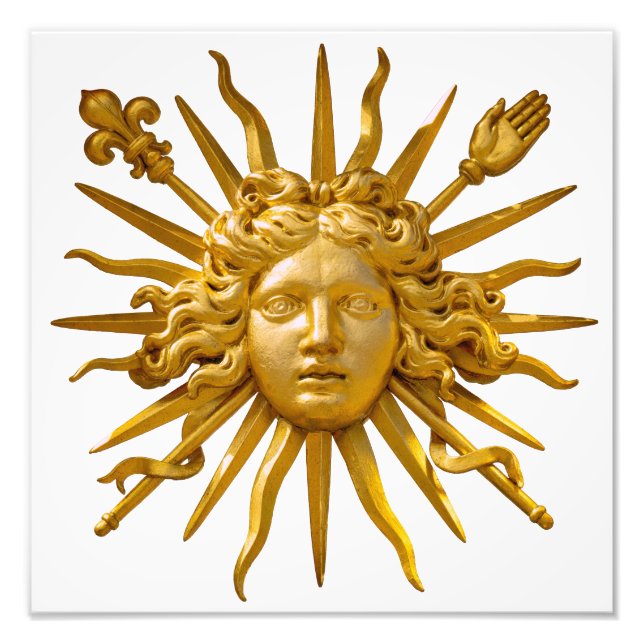 Impression Photo Symbole de Louis XIV le Roi Soleil (Devant)