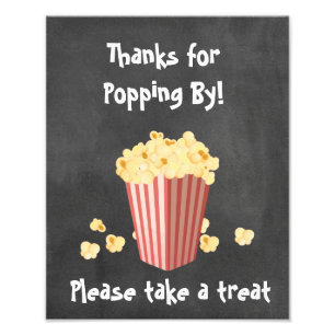 Impression Photo Symbole de traitement de la douche de films Popcor