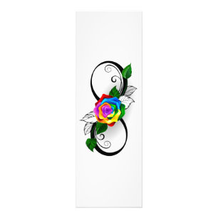 Impression Photo Symbole d'infini avec Rose arc-en-ciel