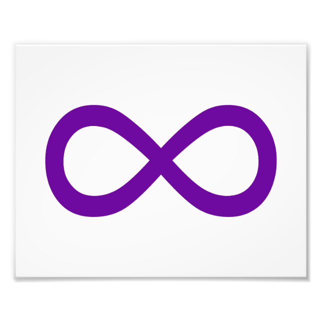 Impression Photo Symbole d'infini violet (Devant)