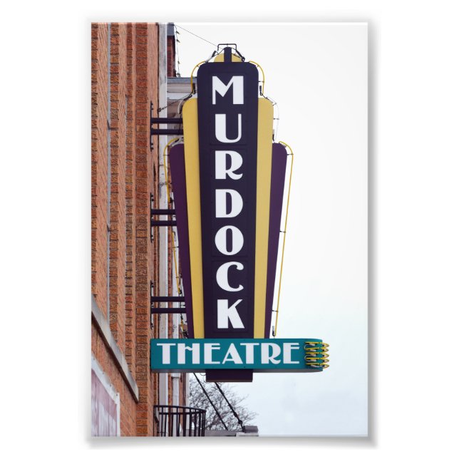 Impression Photo Symbole du Théâtre Murdock, Wichita, Kansas (Devant)