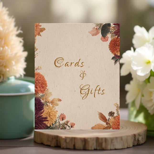 Impression Photo Symbole Marigold Rustic Floral Cartes de Mariage & (Créateur téléchargé)