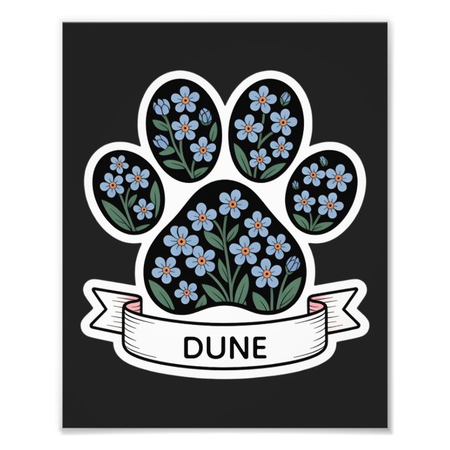 Impression Photo Sympathie de la mémoire de chien garder l'animal d (Devant)