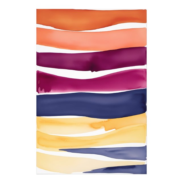 Impression Photo Symphonie Serene Ocean : Abstraite inspirée par la (Devant)