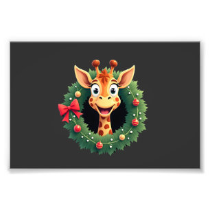 Impression Photo T-Shirt Funny Animal Giraffe Meme Face Festive Xma