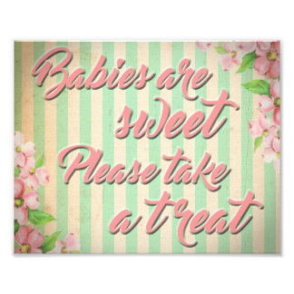 Impression Photo Table de dessert pour le panneau de baby shower de