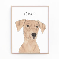 Tan Allemand Pinscher Art personnalisé