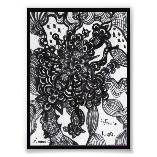 Impression Photo Tangle de fleurs (Devant)