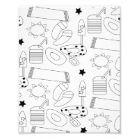 Tapis de coloriage d'été thème plage