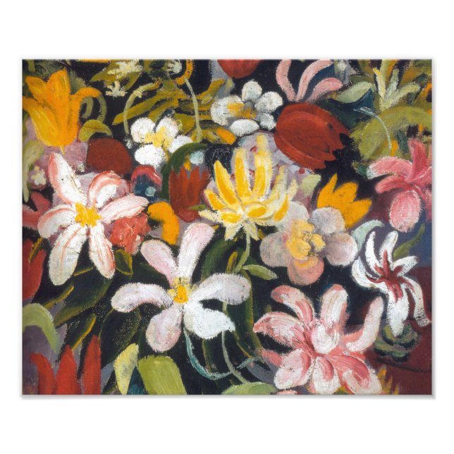 Impression Photo Tapis de fleurs | Auguste Macke | (Devant)