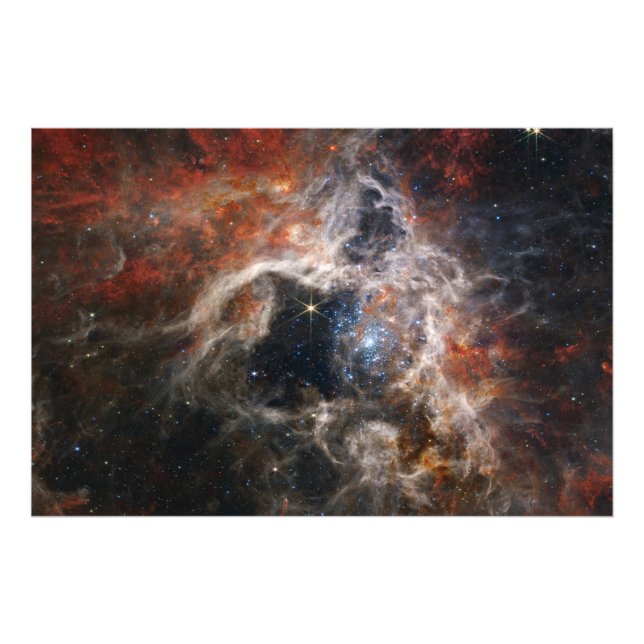 Impression Photo Tarantula Nebula James Webb télescope nasa étoiles (Devant)